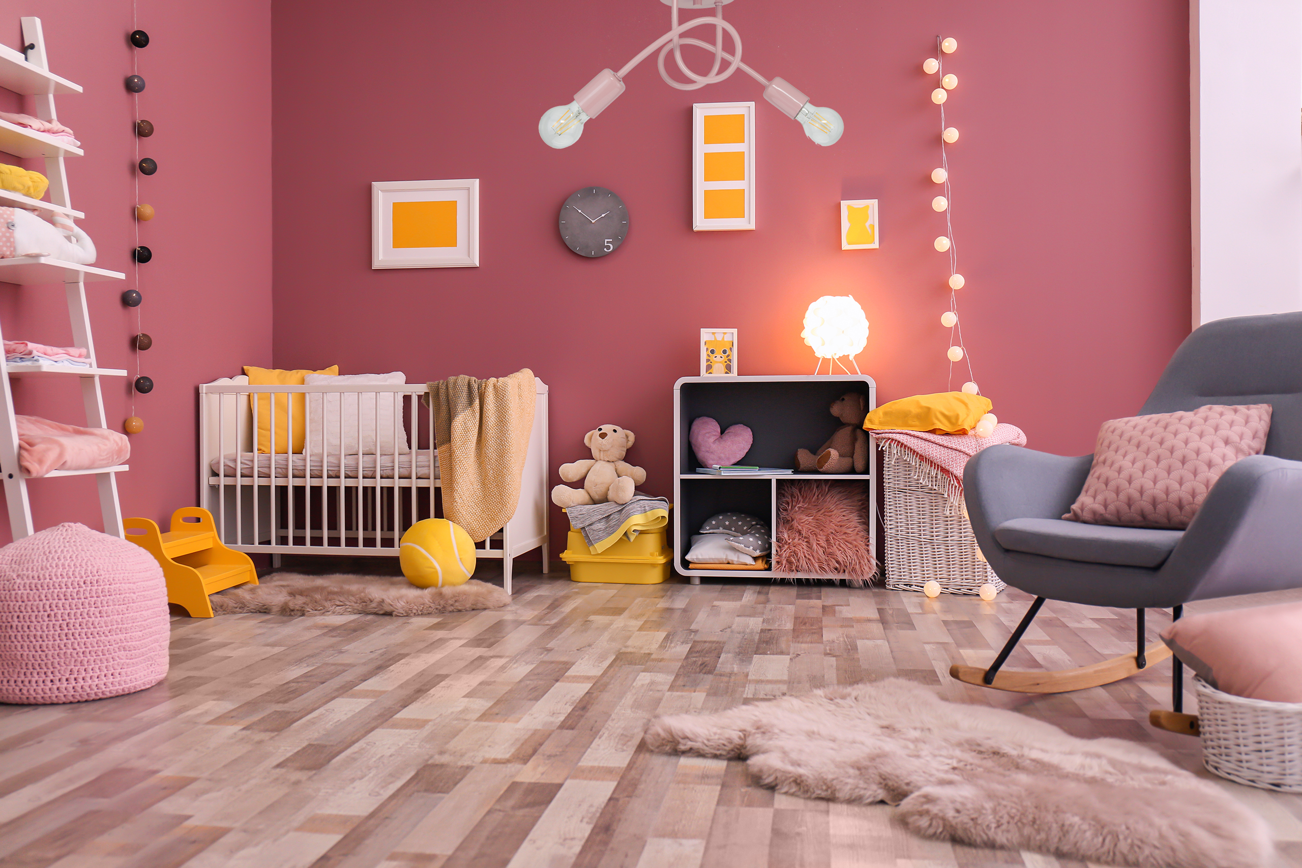 loft 2 pastel róż aranżacja